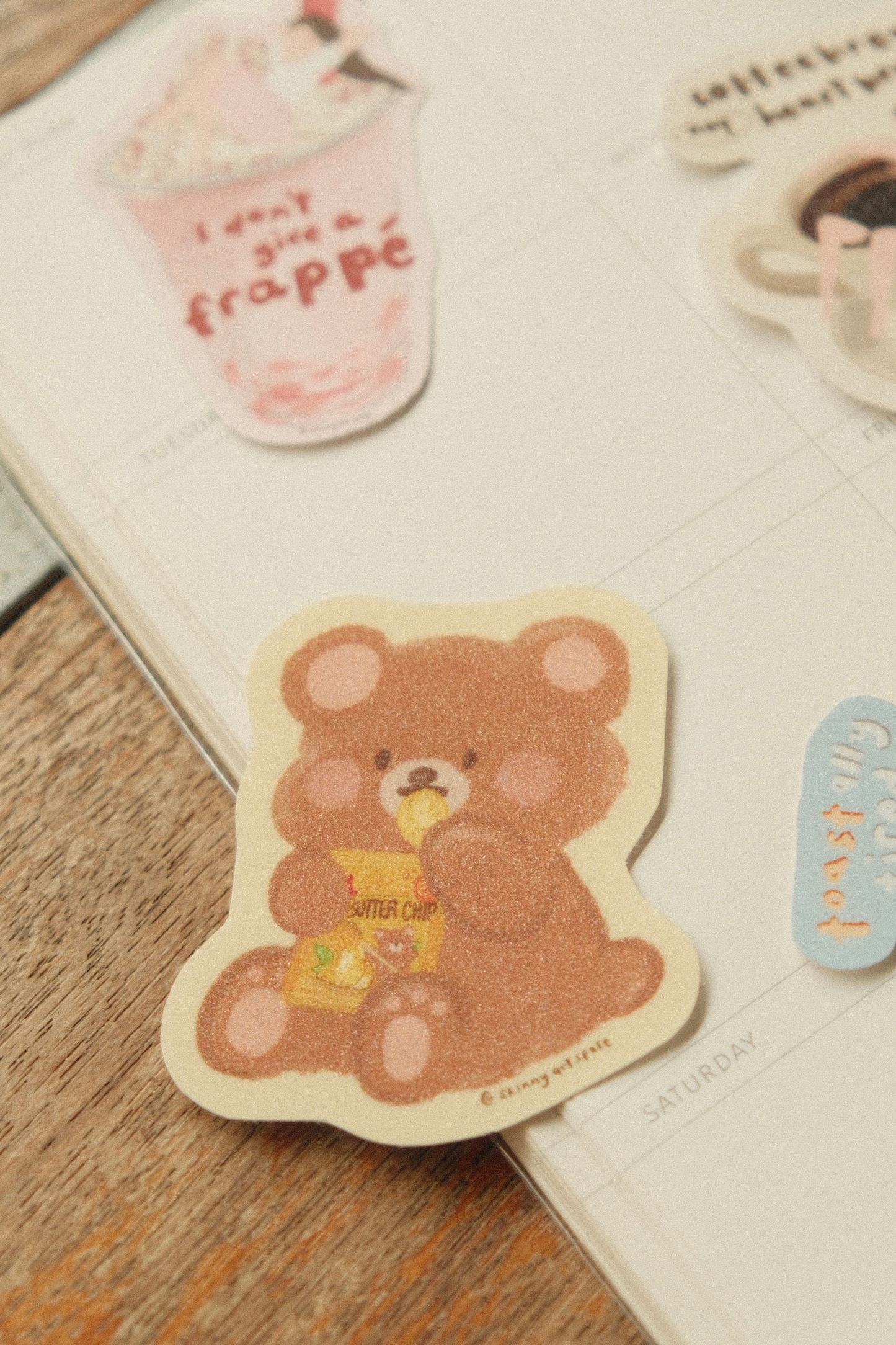 Always Hungry Teddy Sticker