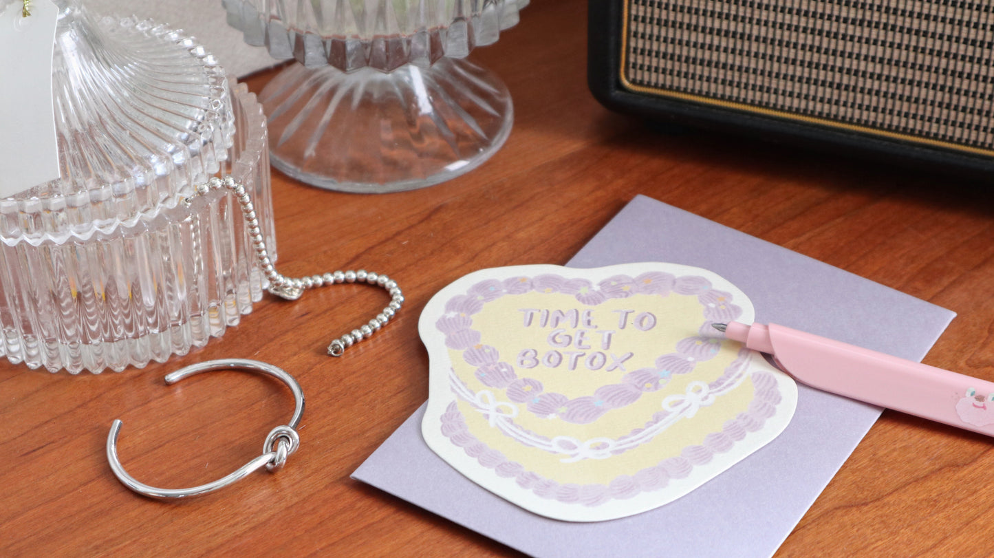 Time To Get Botox Birthday Card